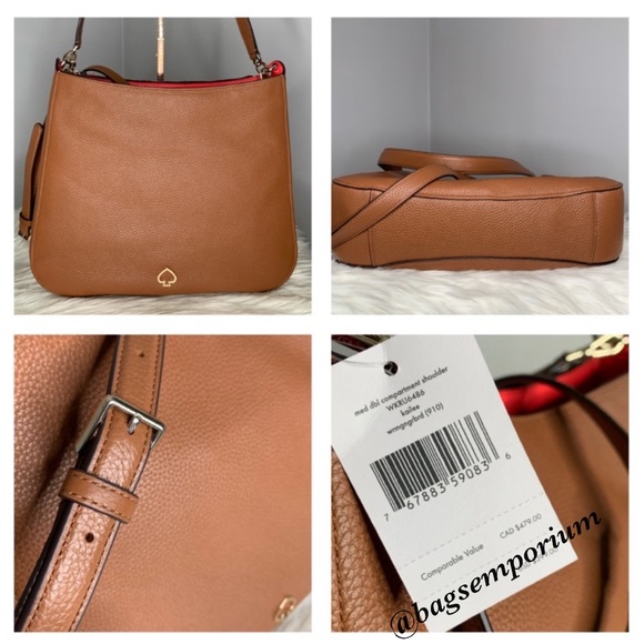 Kate Spade Large Leather Tote Crossbody Bag - Picture 4 of 14